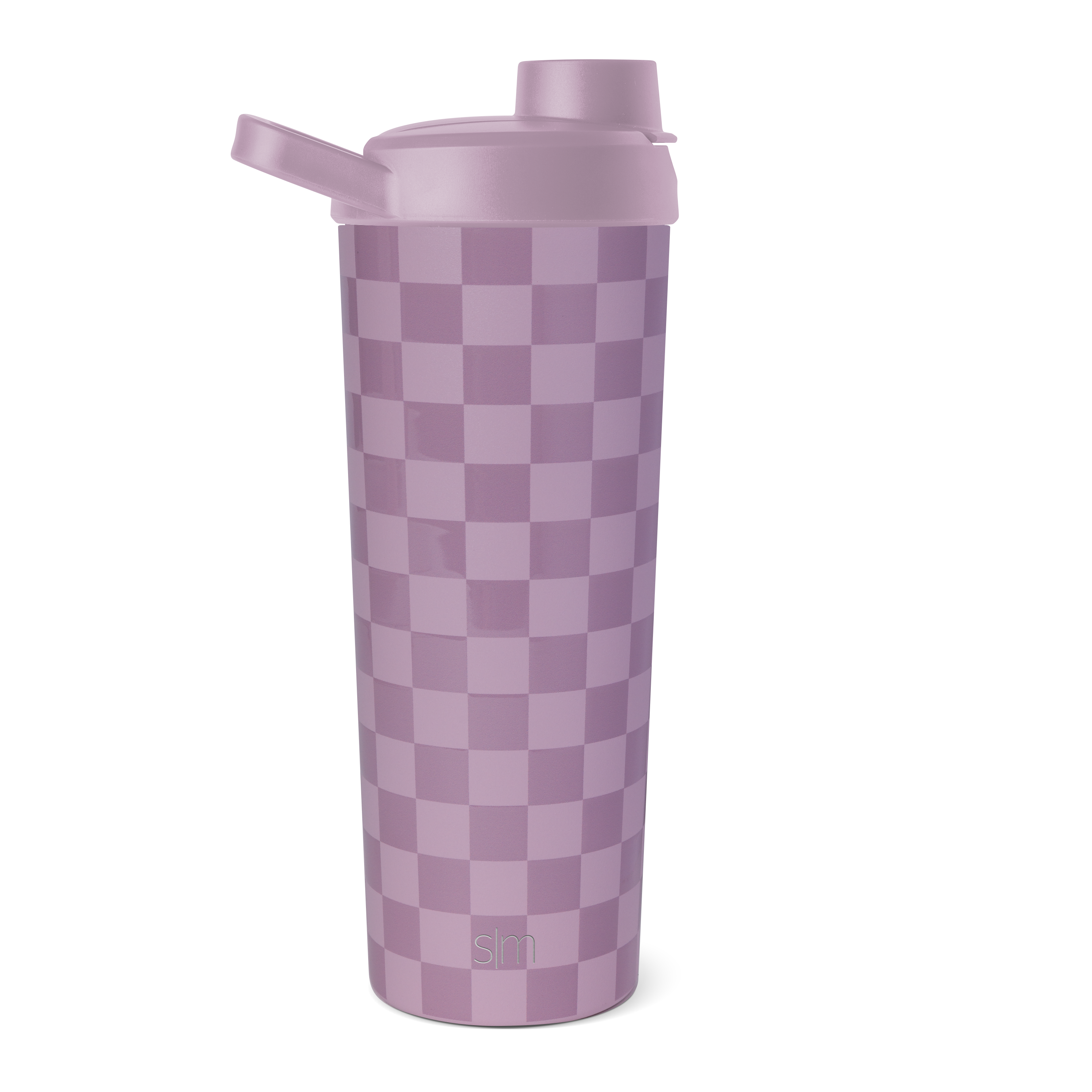 Rally Protein Shaker - Lavender Checkmate / Stainless Steel / CLS