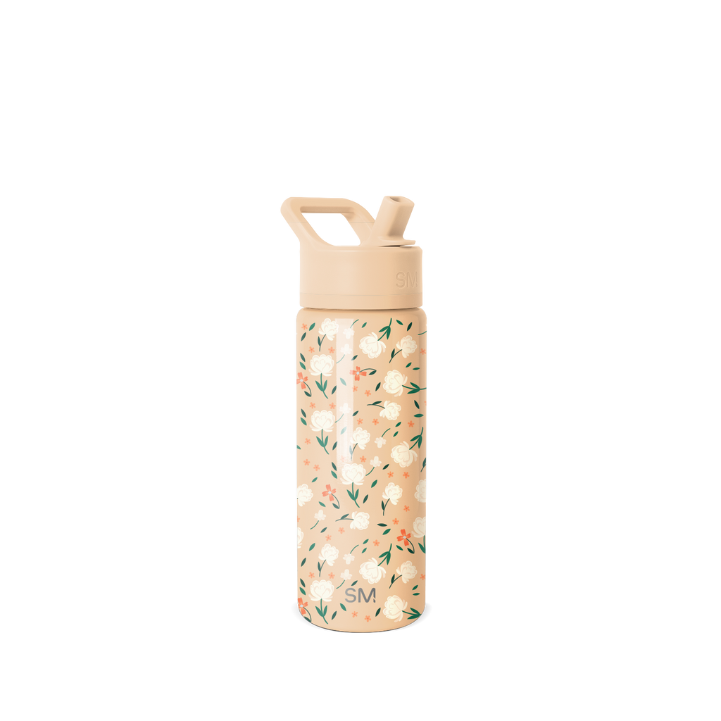 Summit Kids Water Bottle with Straw Lid - 18oz - SM2C - Chloe Floral